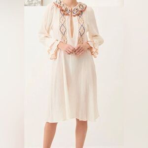 Antik Batik COLAS CROCHET AND EMBROIDERY DRESS NWT Size L